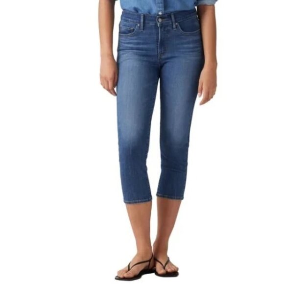 Levi's 311 Women’s Blue Mid-Rise Stretch Capri Jeans | size 10 | NWT - Picture 1 of 5
